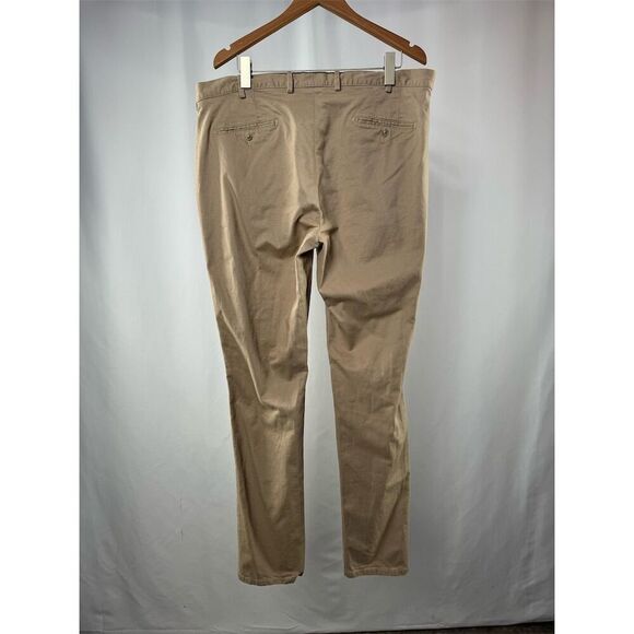Peter Millar Men's Pima Cotton Flat Front Chino‎ Pants in Beige Size 38 x 34 - Picture 5 of 7